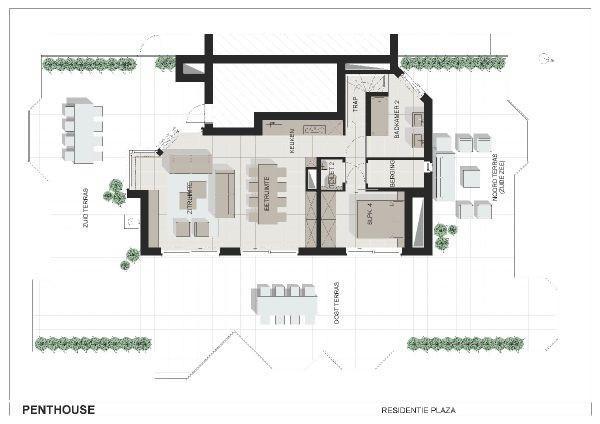 Appartamento Duplex Penthouse Plaza De Panne Camera foto